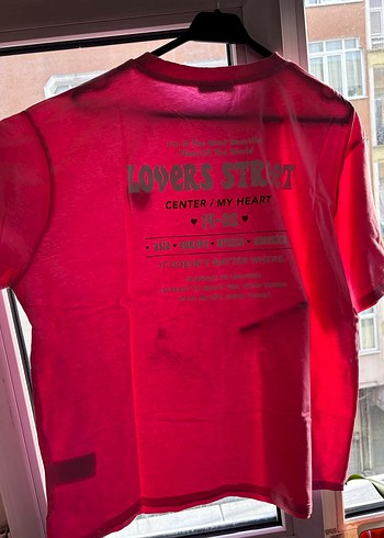 Kırmızı Şeffaf Kadın Tişört - Görsel 3