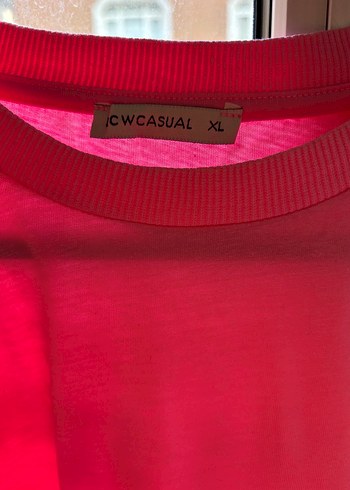 Kırmızı Şeffaf Kadın Tişört - Görsel 4