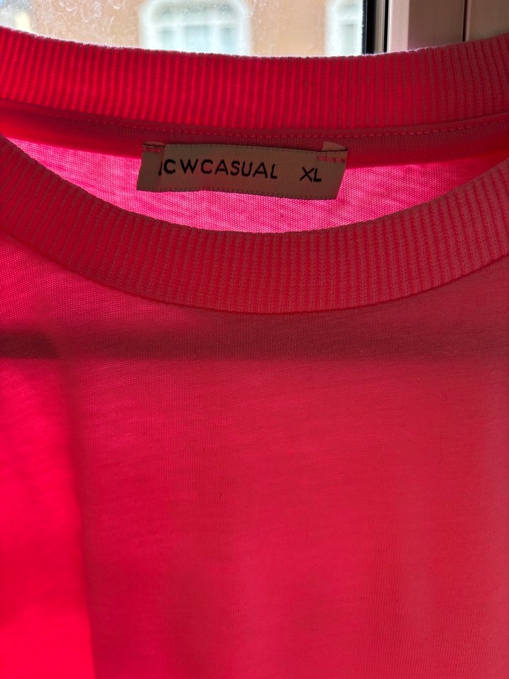 Kırmızı Şeffaf Kadın Tişört - Görsel 4