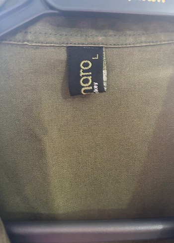 Düğmeli Kamuflaj Desenli Kadın Kot Ceket - Görsel 3