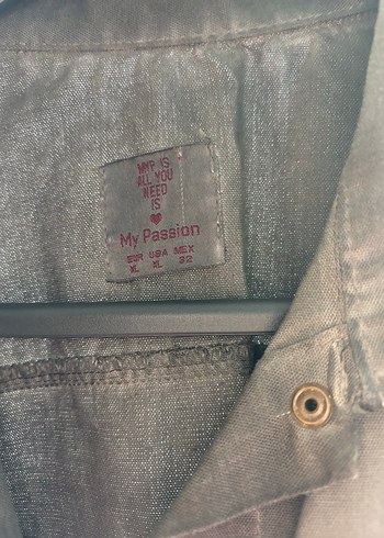 Siyah Düğmeli Kadın Denim Ceket - Görsel 3