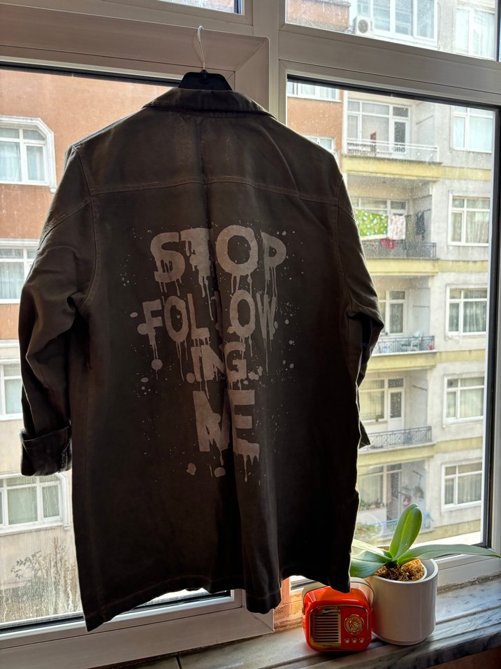 Siyah Düğmeli Kadın Denim Ceket - Görsel 4