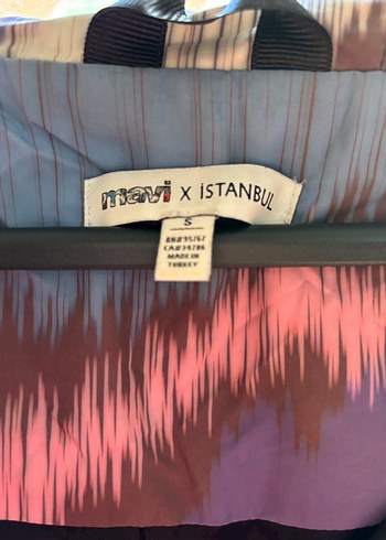 Kadın Çok Renkli Batik Desenli Midi Ceket - Görsel 2