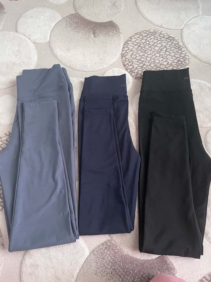 Siyah Basic Kadın Tayt oshyo içi pamuklu - Görsel 5