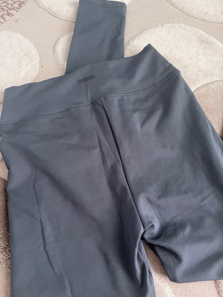 Siyah Basic Kadın Tayt oshyo içi pamuklu - Görsel 3