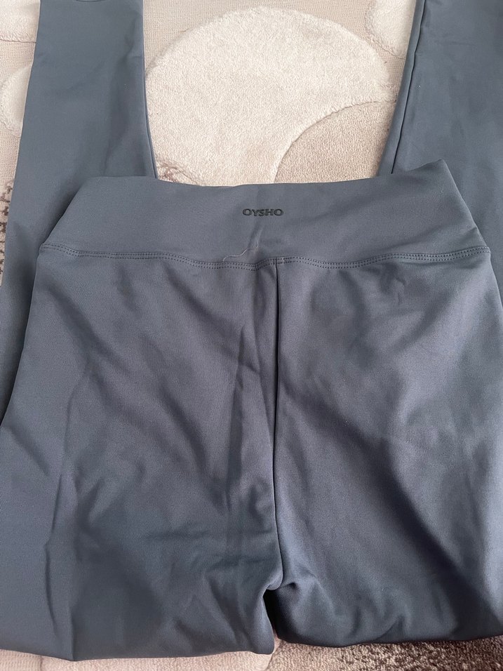 Siyah Basic Kadın Tayt oshyo içi pamuklu - Görsel 2