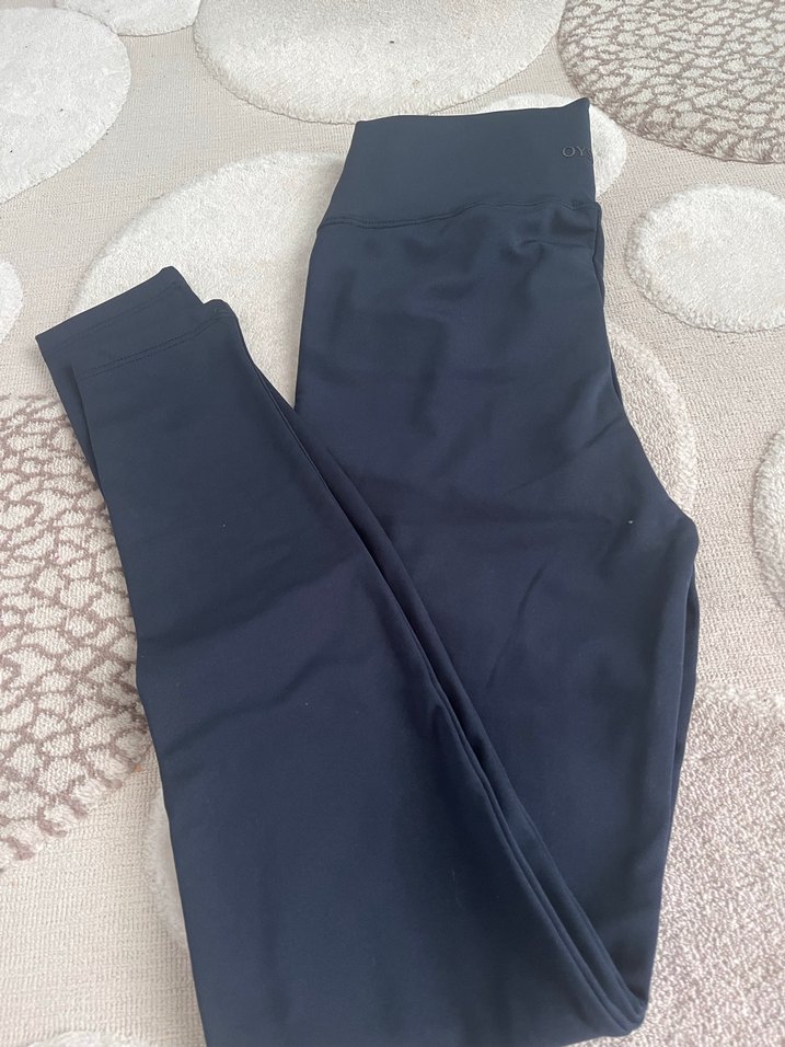 Siyah Basic Kadın Tayt oshyo içi pamuklu - Görsel 4