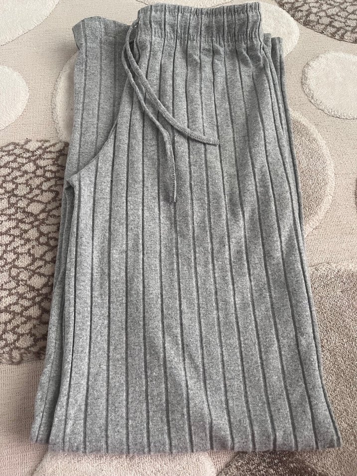 Siyah Rahat Kesim Kadın Kumaş Pantolon - Görsel 5