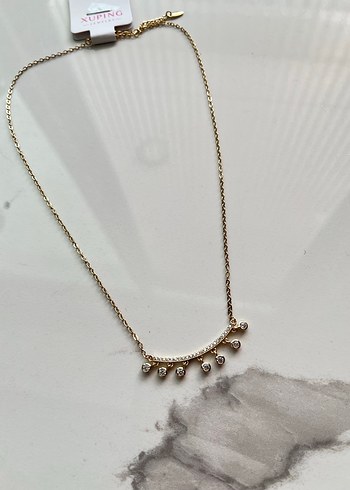 Bej Yılan Desenli Uzun Zincir Kadın Kolye 3 adet - Görsel 3