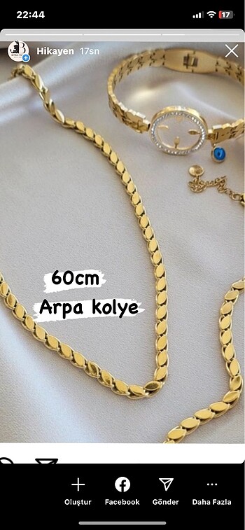 Arpa kolye 60cm Celiktir...