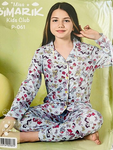 8 Yaş Beden Çocuk pijama takımı