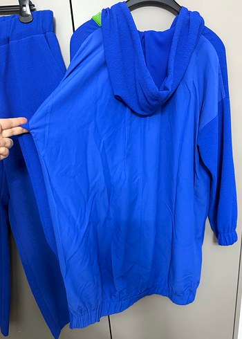 Kadın Mavi Rahat Kesim Eşofman Takımı - Görsel 6