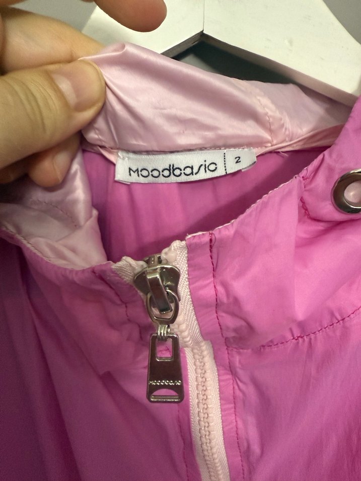 Pembe Kapüşonlu Midi Yağmurluk - Görsel 5