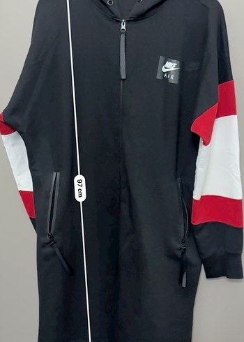 Nike Siyah Kapüşonlu Fermuarlı Sweatshirt - Görsel 3