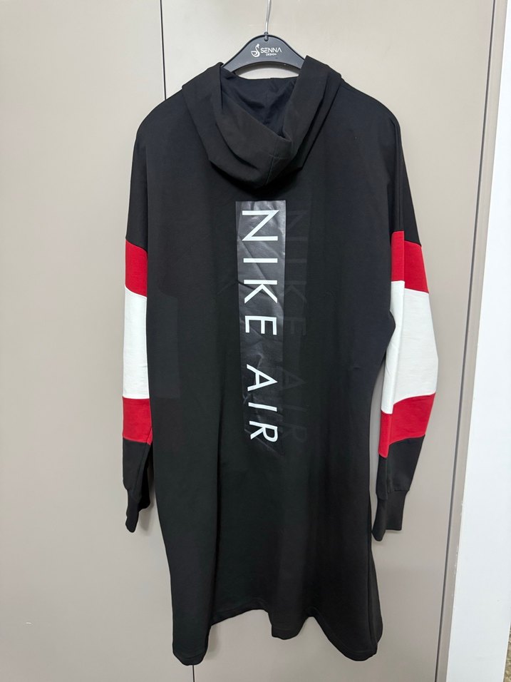 Nike Siyah Kapüşonlu Fermuarlı Sweatshirt - Görsel 2