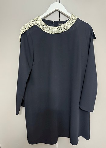 Boncuk Detaylı Siyah Uzun Kollu Tunik - Görsel 2