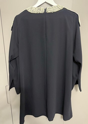 Boncuk Detaylı Siyah Uzun Kollu Tunik - Görsel 6