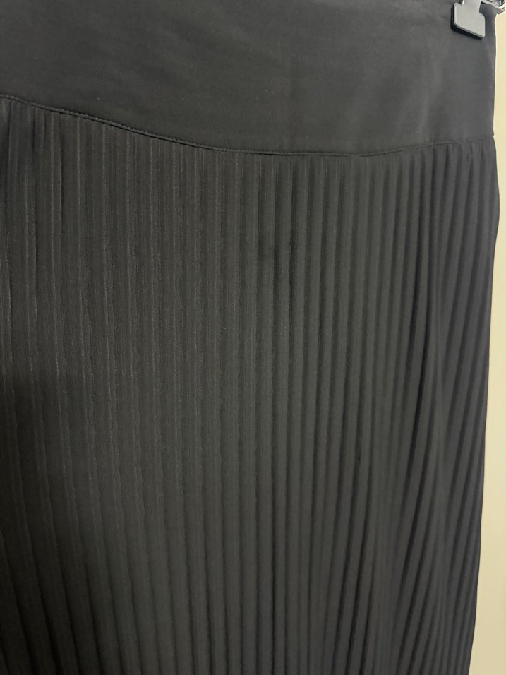 Kadın Siyah Piliseli Kısa Etek - Görsel 2