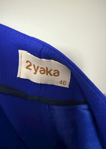 Mavi Pilili Kadın Kumaş Pantolon - Görsel 4