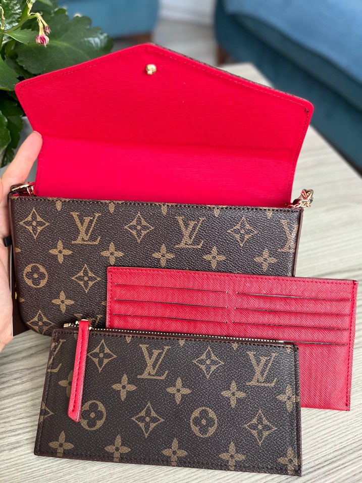 Louis Vuitton Kahverengi Deri Baskılı Kadın Çapraz Çanta - Görsel 4