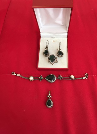 925 ayar gümüş Hürrem Sultan takı seti orijinal 