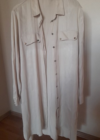 40 Beden Bej Kadın Trençkot