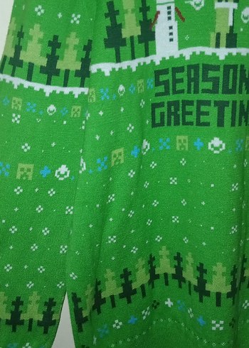 Orijinal Minecraft triko kazak 10-11 yaş - Görsel 2