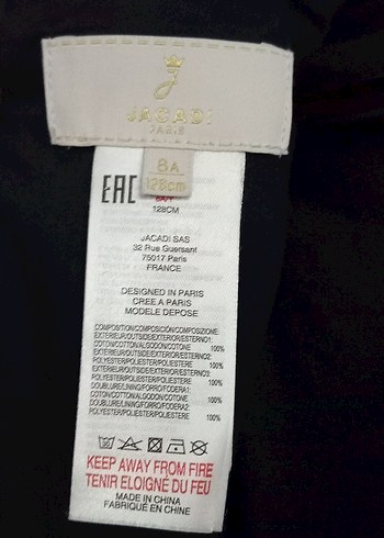 Orijinal Jacadi marka abiye elbise 7-8 yaş - Görsel 6