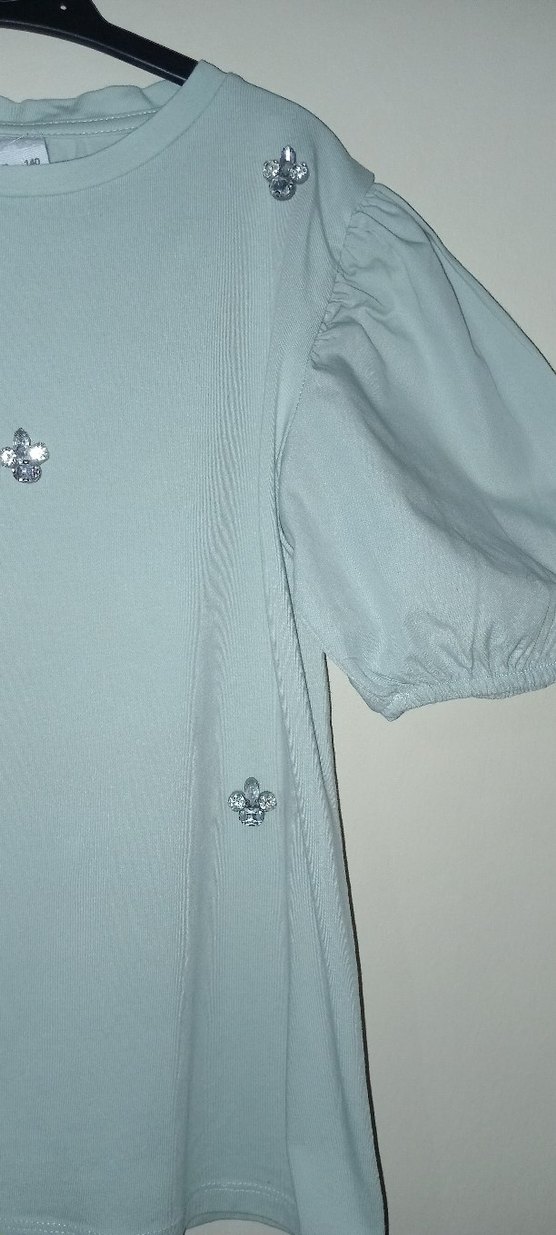 Zara marka taşlı bluz 9-10 yaş - Görsel 3