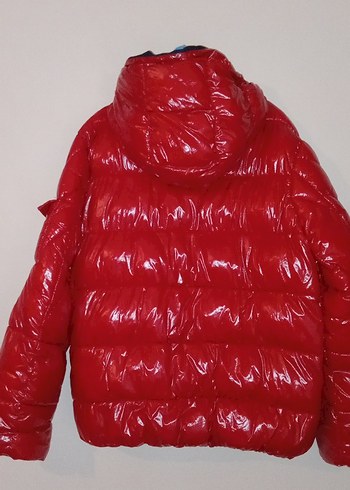 11-12 Yaş Beden kırmızı Renk Bg Store Nebatti şişme mont 12 yaş