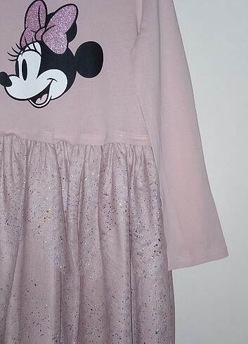 6 Yaş Beden Orijinal H&M Minnie mouse elbise 4-6 yaş