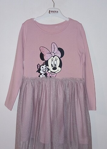 Orijinal H&M Minnie mouselu elbise 4-6 yaş