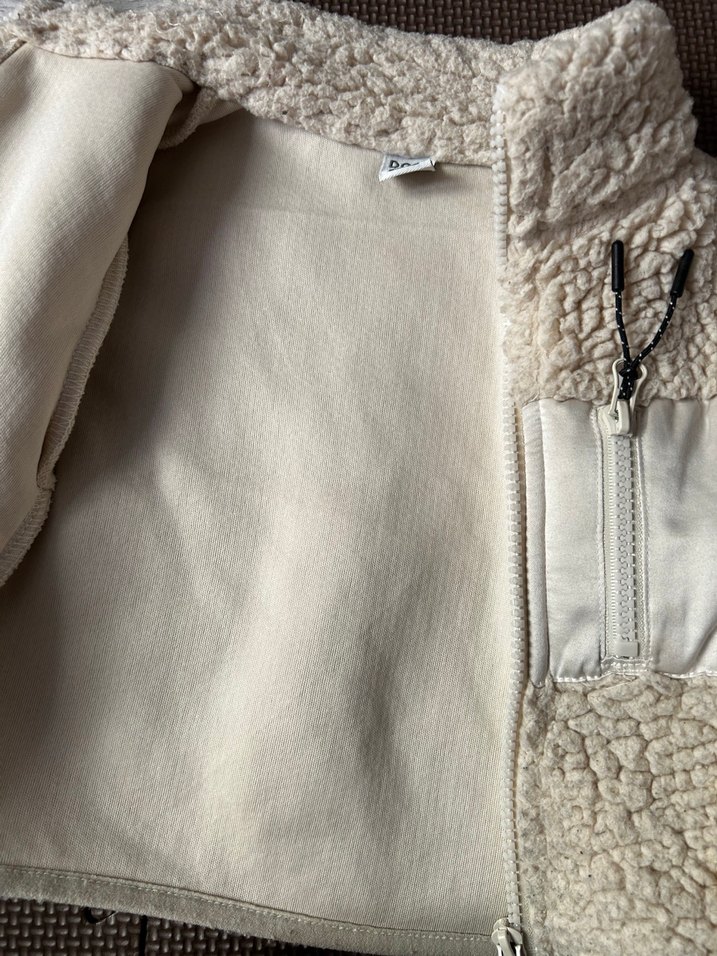 Kız ve erkek Çocuk Beyaz Kürklü Sweatshirt - Görsel 4