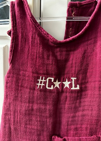 Bordo Örgü Bebek Kız Tulum - Görsel 2