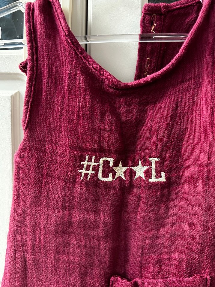 Bordo Örgü Bebek Kız Tulum - Görsel 2