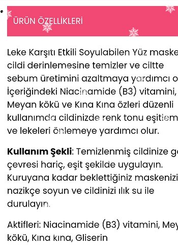 MaRa Simli Soyulabilen Maske - Leke Karşıtı - Görsel 2