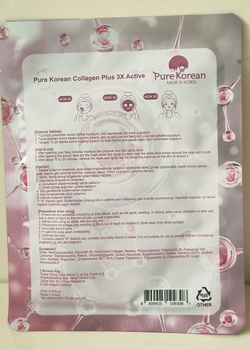 Pure Korean Collagen Plus 3X Maske - Görsel 4