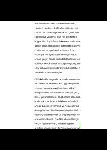 drClinic C Vitamini Yüz Serumu - Görsel 3