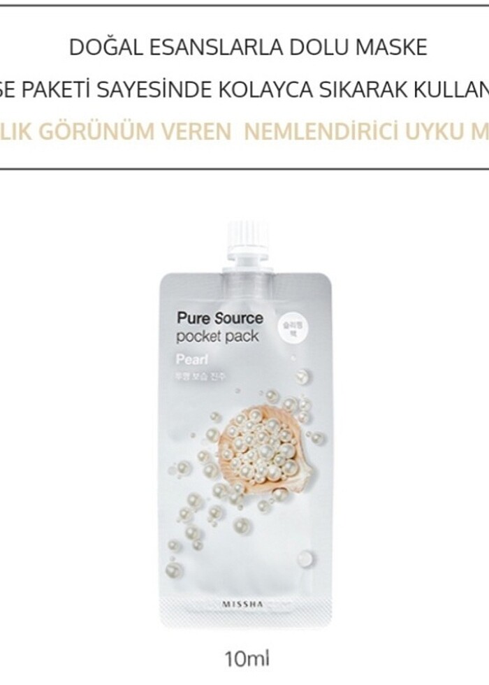 MISSHA INCI TOZU NEMLENDIRICI MASKE - Görsel 2