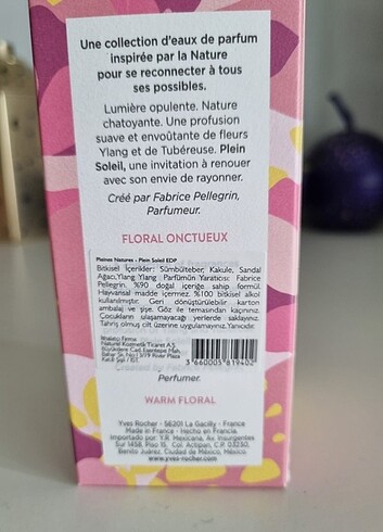Beden Renk YVES ROCHER PLEIN SOLEIL EDP PARFÜM