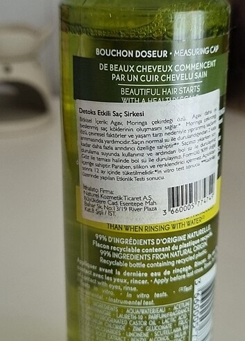 Yves Rocher DETOKS ETKİLİ SAÇ SİRKESİ 