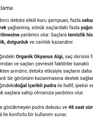 ARİNDİRİCİ DETOKS ETKİLİ KURU SAMPUAN - Görsel 4