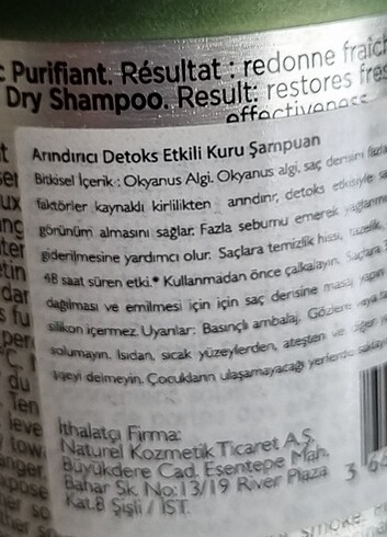 ARİNDİRİCİ DETOKS ETKİLİ KURU SAMPUAN - Görsel 6