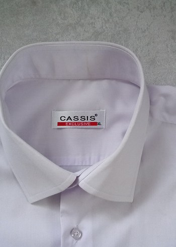 Düğmeli Kısa Kollu Lila Erkek Gömlek - Görsel 2