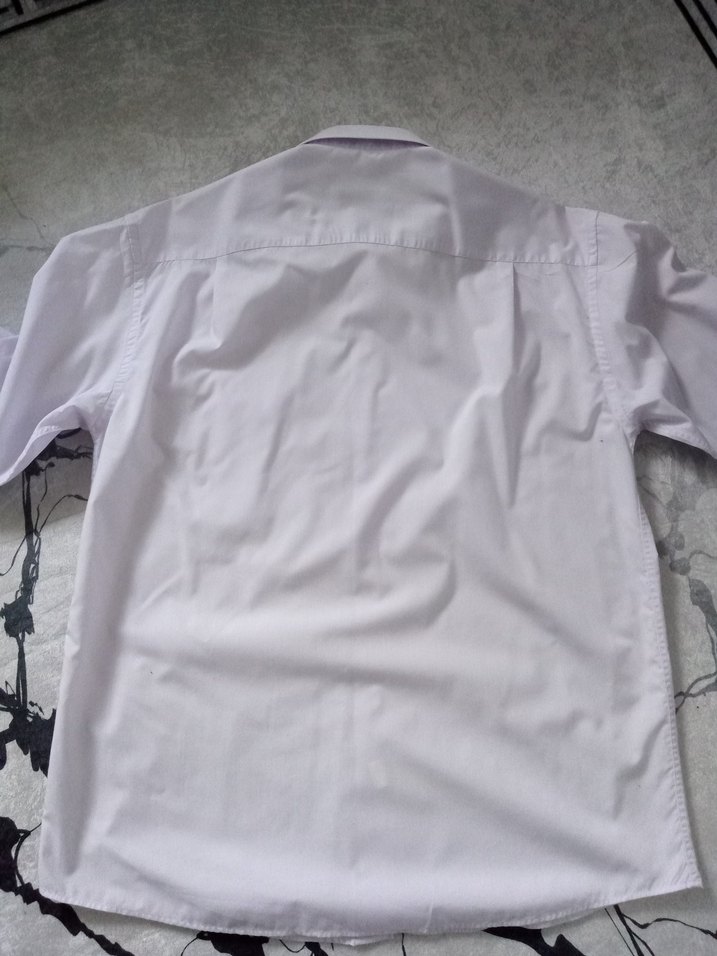 Düğmeli Kısa Kollu Lila Erkek Gömlek - Görsel 4