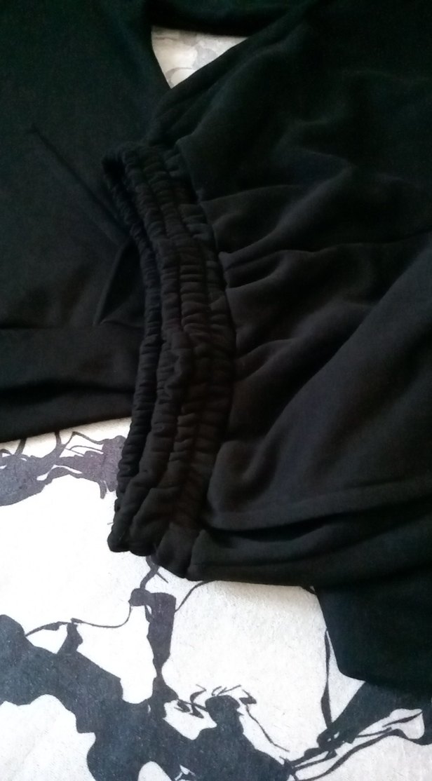 Kadın Siyah Rahat Kesim Eşofman Altı - Görsel 4