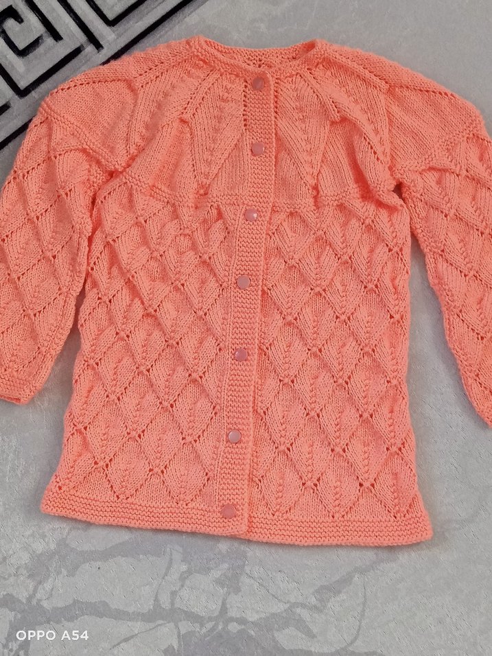 Örgü Kız Çocuk Hırka - Görsel 4