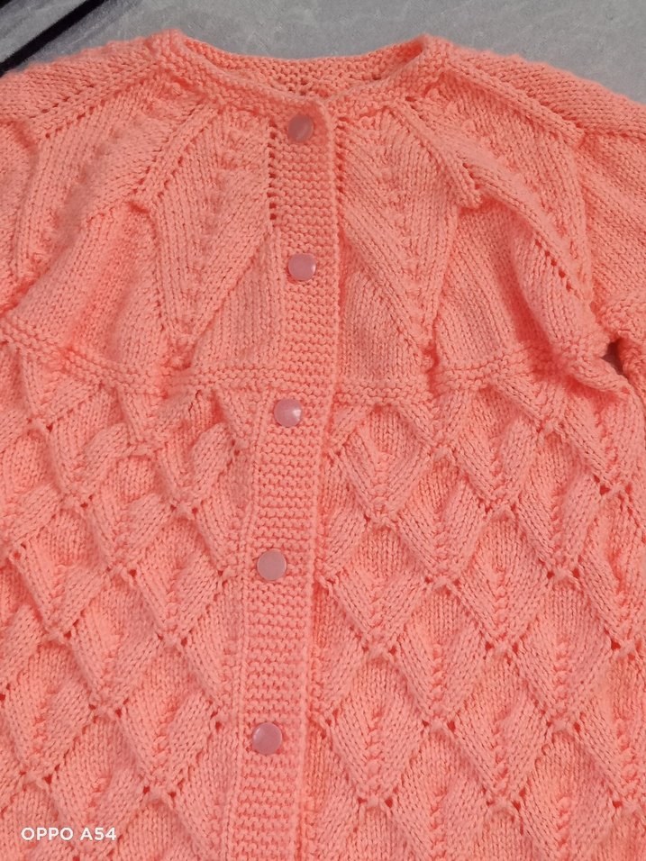 Örgü Kız Çocuk Hırka - Görsel 3