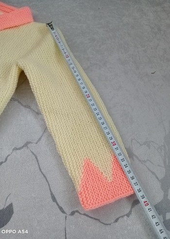 Pembe Yakalı Bohem Kız Hırka - Görsel 6