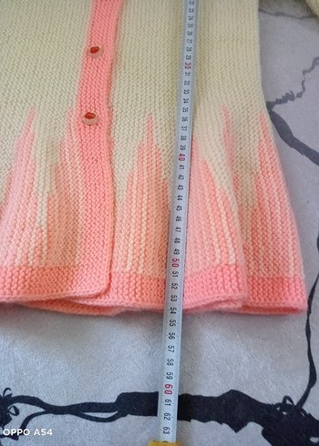 Pembe Yakalı Bohem Kız Hırka - Görsel 5